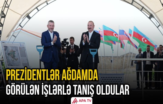 Azərbaycan və Slovakiya prezidentləri Ağdamın Baş Qərvənd kəndində olub
                                                