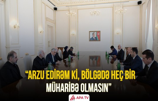 Prezident İran İslam Şurası Məclisinin sədrinin başçılıq etdiyi nümayəndə heyətini qəbul edib
                                                