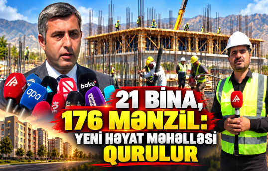Qubadlı şəhərində ilk yaşayış kompleksinin tikintisi sürətlə davam edir
                                                