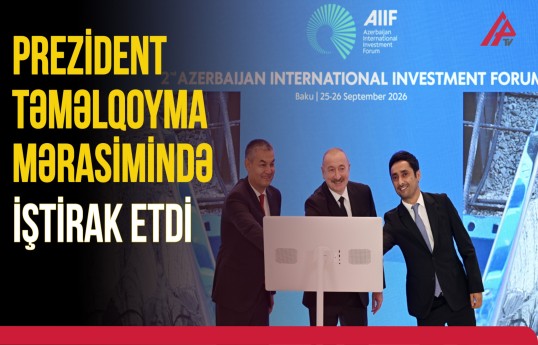 “Tekstil Klasteri” layihəsi üzrə istehsal müəssisəsinin təməlqoyma mərasimi keçirildi
                                                