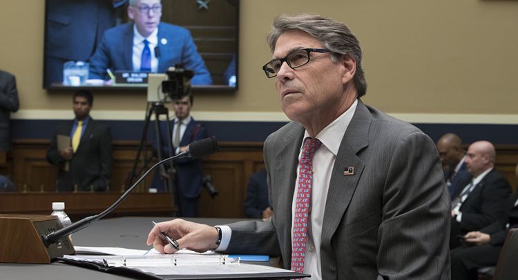 US Secretary of Energy Rick Perry resigns