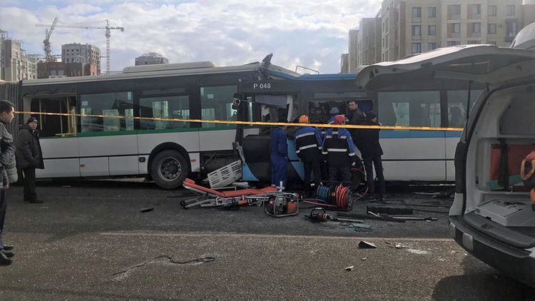 Bus with 35 passengers overturns in Kazakhstan, deaths reported