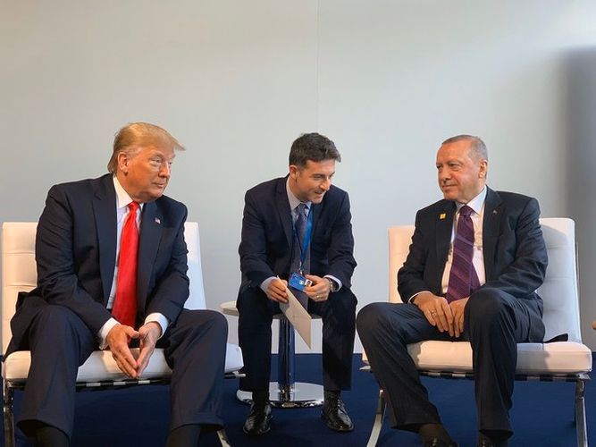 Erdogan and Trump meet in London
