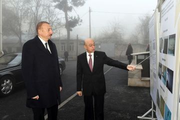 President Ilham Aliyev viewed conditions created at newly constructed building for earthquake-affected families in Shamakhi