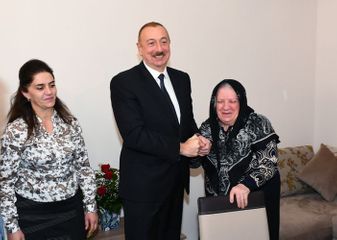President Ilham Aliyev viewed conditions created at newly constructed building for earthquake-affected families in Shamakhi