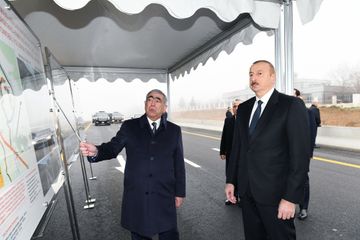 President Ilham Aliyev inaugurated 101-117th km section of Baku-Shamakhi-Yevlakh highway