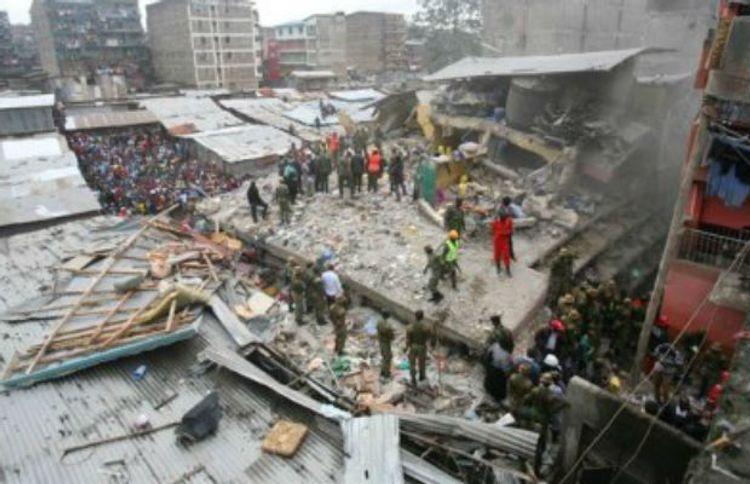  6-story building collapsed in Kenya's Nairobi, two people killed