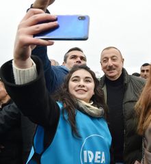 President Ilham Aliyev and first lady Mehriban Aliyeva attended tree-planting campaign in Shamakhi district