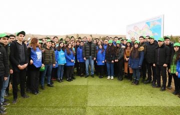 President Ilham Aliyev and first lady Mehriban Aliyeva attended tree-planting campaign in Shamakhi district