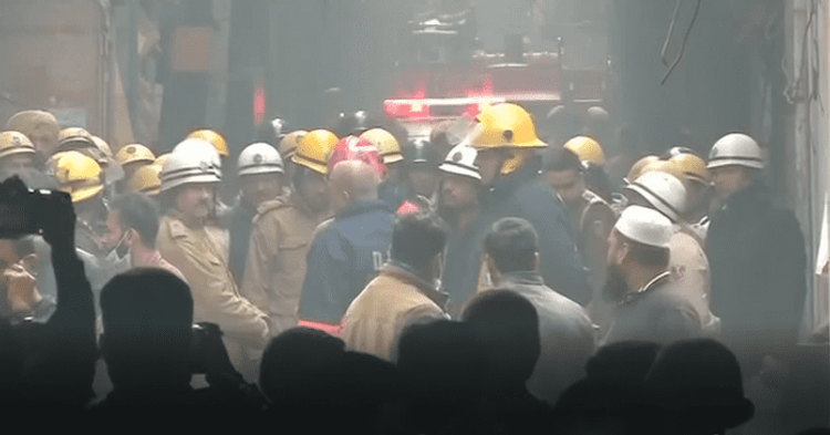 At least 43 killed as fire breaks out in factory in Delhi's Anaj Mandi area  - UPDATED