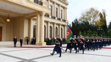 Official welcoming ceremony held for King Abdullah II of Jordan in Baku