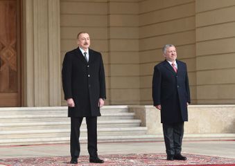Official welcoming ceremony held for King Abdullah II of Jordan in Baku