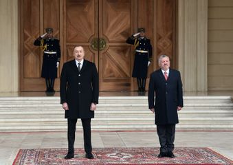 Official welcoming ceremony held for King Abdullah II of Jordan in Baku