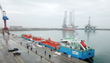 President Ilham Aliyev attended ceremony to launch first tanker built at Baku Shipyard