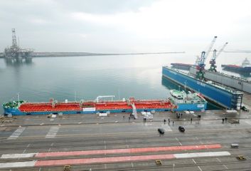 President Ilham Aliyev attended ceremony to launch first tanker built at Baku Shipyard