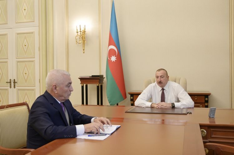 President Ilham Aliyev received president of Azerenerji OJSC