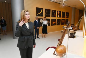 Ukrainian first lady Elena Zelenskaya viewed Heydar Aliyev Center