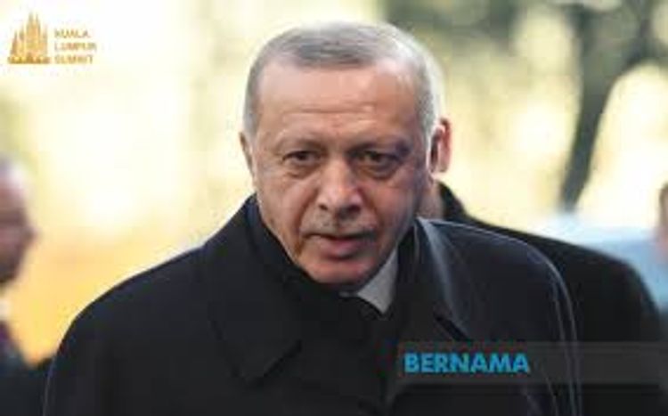 Turkish President Erdogan arrives in Malaysia