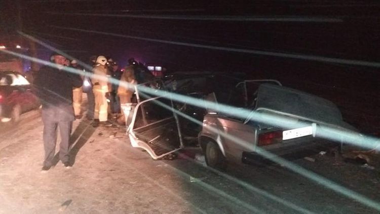 Four policemen died in traffic accident on highway in Russia