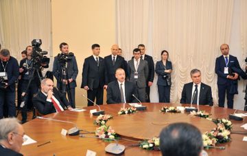 President Ilham Aliyev attended informal meeting of CIS heads of state in St. Petersburg