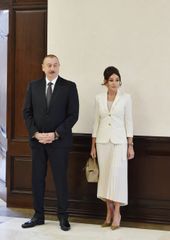 Azerbaijani President Ilham Aliyev voted at polling station No 6