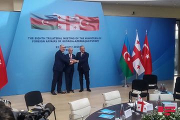 Meeting of Azerbaijani, Turkish and Georgian FMs ends  - UPDATED