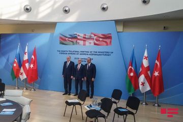 Meeting of Azerbaijani, Turkish and Georgian FMs ends  - UPDATED