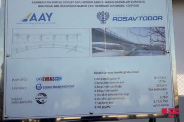 Bridge built on the Azerbaijani-Russian border inagurated