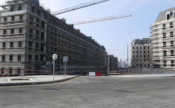President Ilham Aliyev attends the opening of central boulevard street in Baku White City