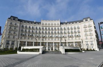 President Ilham Aliyev attends the opening of central boulevard street in Baku White City