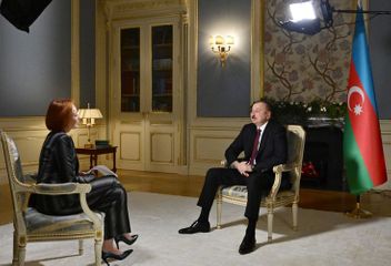 President Ilham Aliyev was interviewed by Rossiya-24 TV channel