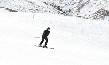 President Ilham Aliyev and first lady Mehriban Aliyeva viewed work done at Shahdag Tourism Center - UPDATED