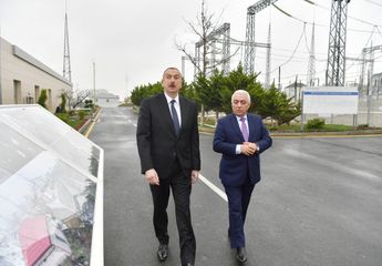 AzerEnergy’s newly renovated “Mushfig” and “Zabrat” substations launched  President Ilham Aliyev attended the event - UPDATED