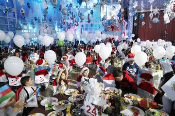 Heydar Aliyev Foundation arranges traditional New Year party for children First Vice-President Mehriban Aliyeva attended the event