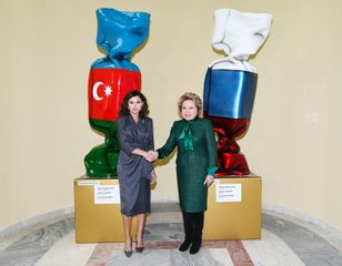 First Vice-President Mehriban Aliyeva attended opening ceremony of rebuilt Azerbaijan pavilion at Exhibition of Achievements of National Economy in Moscow - UPDATED