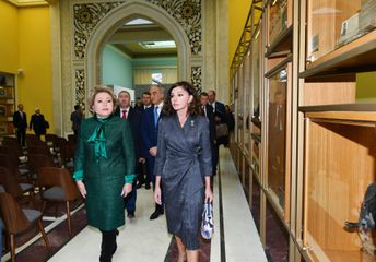 First Vice-President Mehriban Aliyeva attended opening ceremony of rebuilt Azerbaijan pavilion at Exhibition of Achievements of National Economy in Moscow - UPDATED