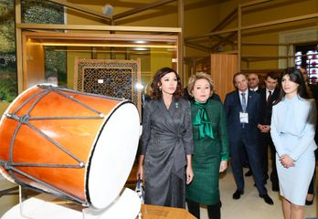 First Vice-President Mehriban Aliyeva attended opening ceremony of rebuilt Azerbaijan pavilion at Exhibition of Achievements of National Economy in Moscow - UPDATED