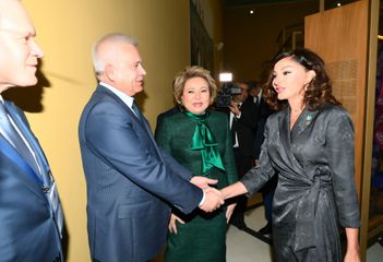 First Vice-President Mehriban Aliyeva attended opening ceremony of rebuilt Azerbaijan pavilion at Exhibition of Achievements of National Economy in Moscow - UPDATED