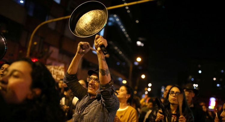 Mass demonstrations against government enter seventh day in Bogota