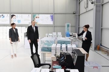 President Ilham Aliyev attended opening of medical masks manufacturing enterprise in Sumgayit Chemical Industrial Park - UPDATED-1