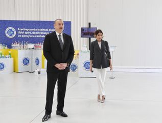 President Ilham Aliyev attended opening of medical masks manufacturing enterprise in Sumgayit Chemical Industrial Park - UPDATED-1