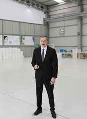 President Ilham Aliyev attended opening of medical masks manufacturing enterprise in Sumgayit Chemical Industrial Park - UPDATED-1