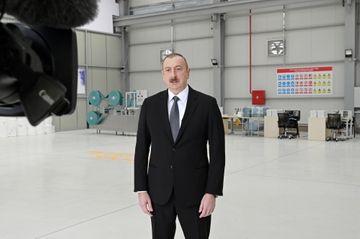 President Ilham Aliyev attended opening of medical masks manufacturing enterprise in Sumgayit Chemical Industrial Park - UPDATED-1