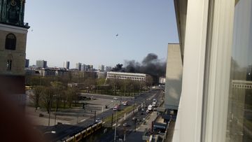 Blaze engulfs new building of city palace in Berlin, one injured 