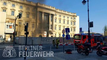 Blaze engulfs new building of city palace in Berlin, one injured 