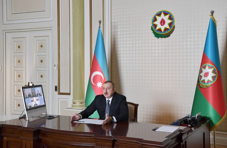 President Ilham Aliyev held meeting through videoconference with participation of ministers of labor and social protection of population and economy - UPDATED