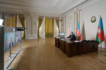 President Ilham Aliyev held meeting through videoconference with participation of ministers of labor and social protection of population and economy - UPDATED
