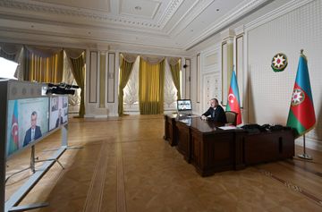 President Ilham Aliyev held meeting through videoconference with participation of ministers of labor and social protection of population and economy - UPDATED