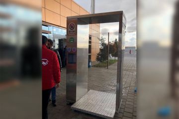 Automated disinfection device prepared in Azerbaijan 