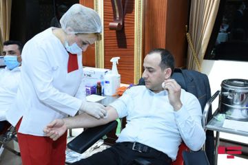 Blood donation campaign held in Azerbaijani Parliament - PHOTO